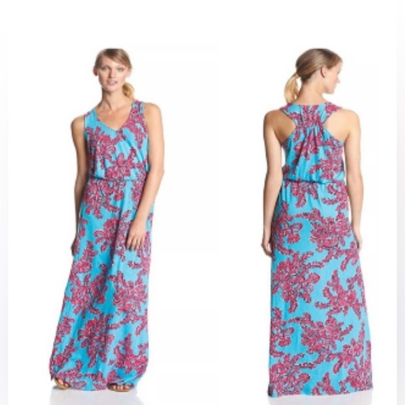 Lilly Pulitzer Mills Maxi Dress Rhode Island Reef Sleeveless Size Small - Picture 4 of 8